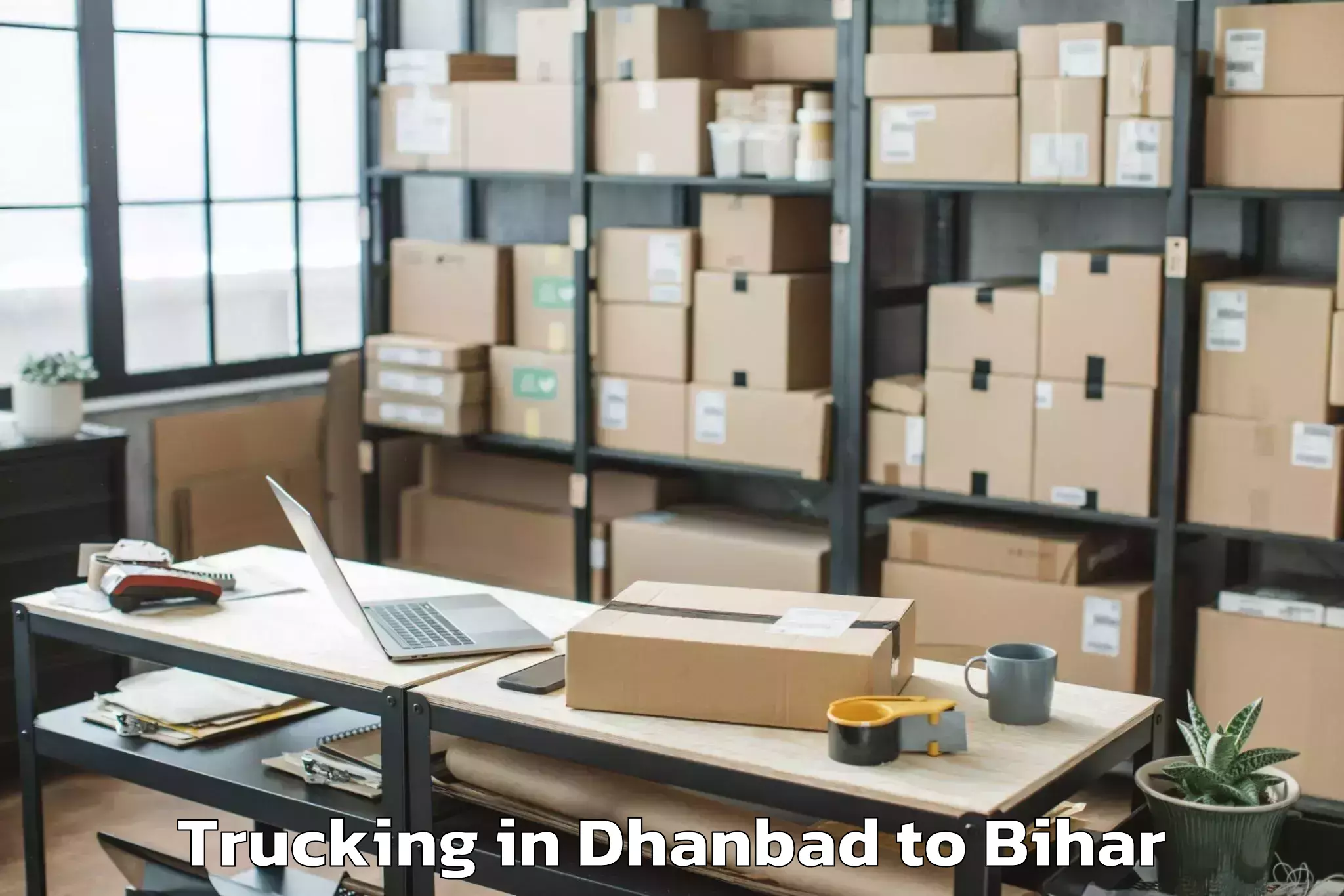 Top Dhanbad to Simrahi Bazar Trucking Available